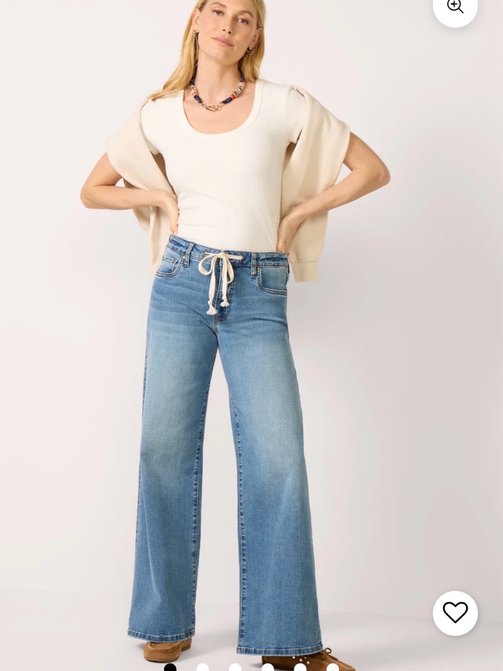 Kut from the Kloth Wide-Leg High-Rise Light Blue Women’s Jeans